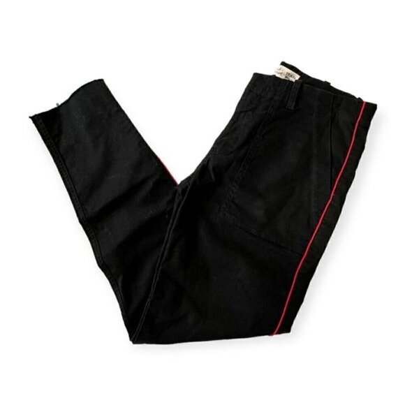 Nili Lotan Jenna pant with Piping, Black with red, Size 2 - Picture 2 of 13